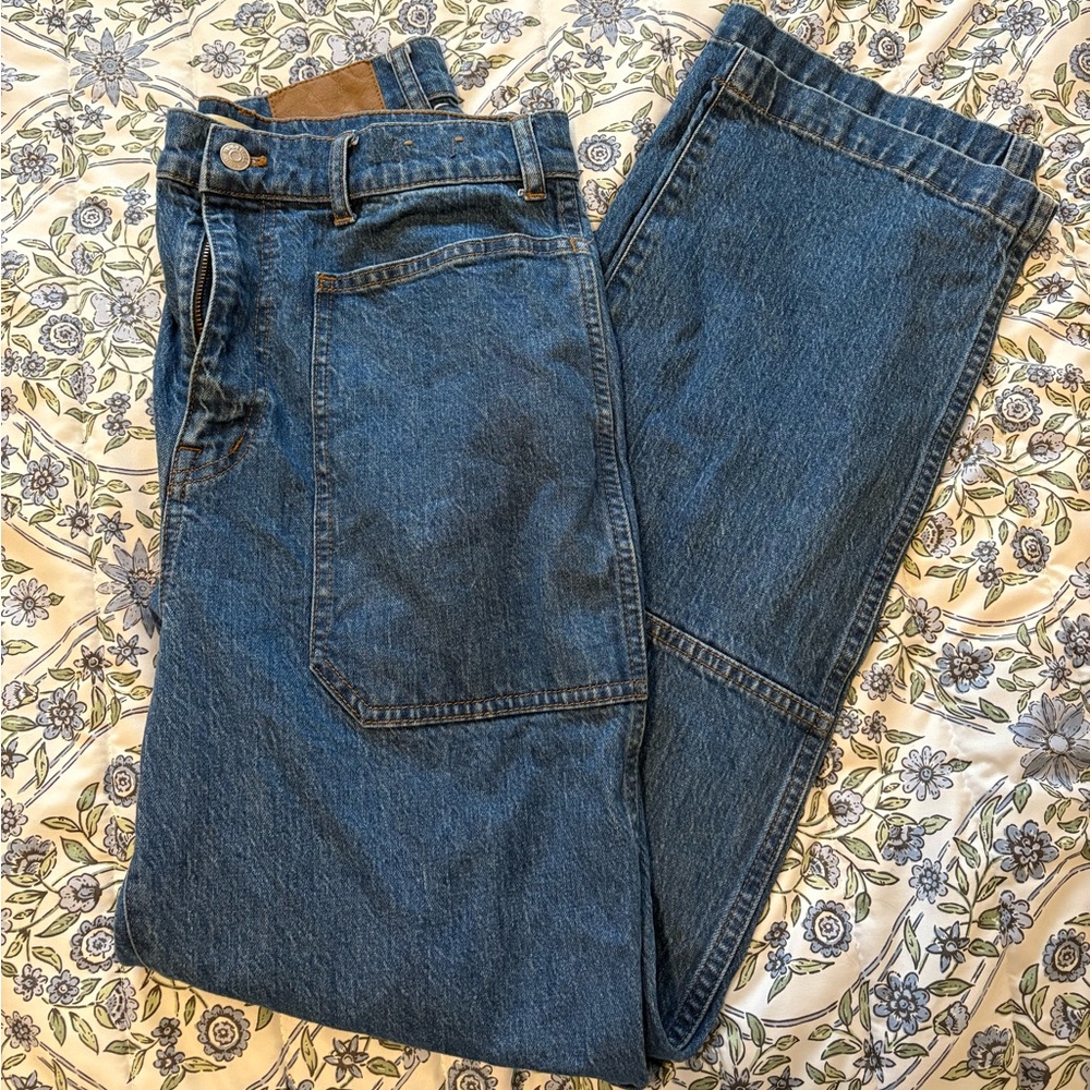 Madewell 90s Straight Fit Blue Jeans